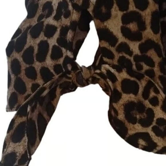 Gorgeous Michael Kors Leopard Print Blouse - Size Small - Picture 6 of 6